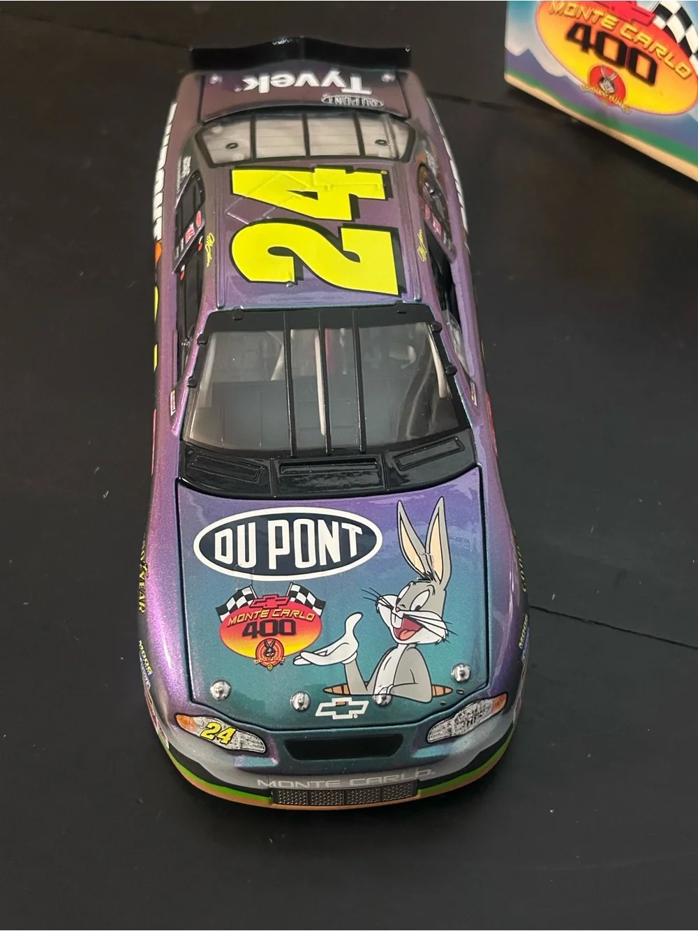 Warner Bros. Jeff Gordon 24 Monte Carlo 400 Box - Purple/Teal/Yellow